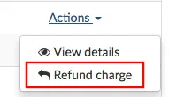 refund charge
